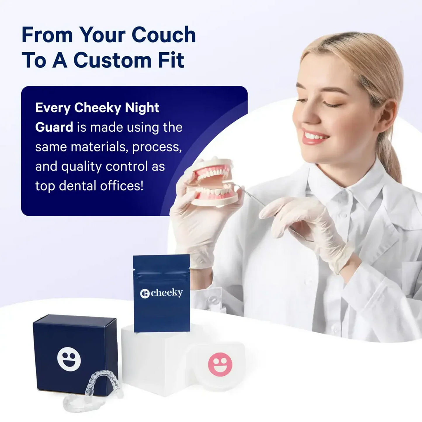 Custom DINTLE™ Night Guard with At-Home Starter Kit
